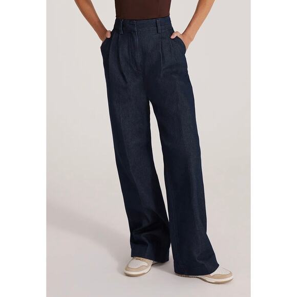 $248 New Favorite Daughter Favorite Pant in Denim (Vienna) - Size 2 - Picture 1 of 11